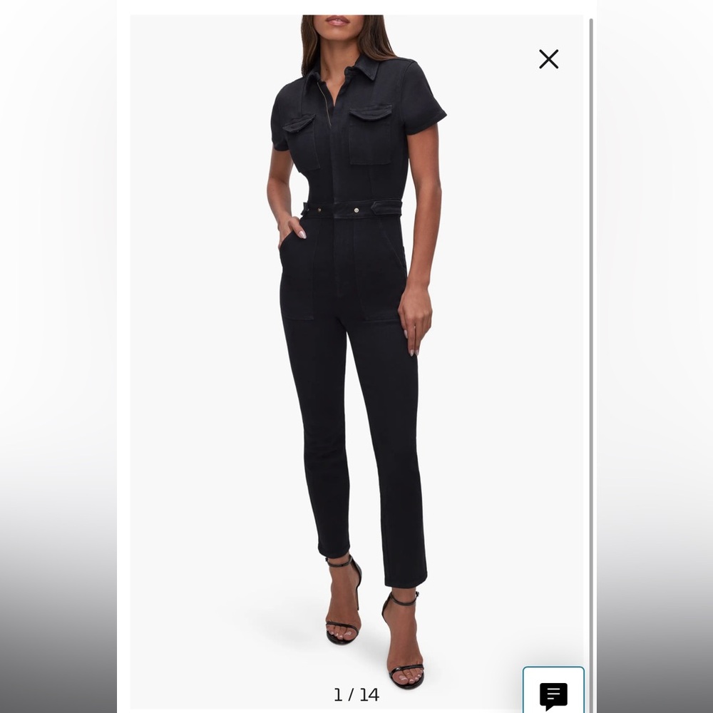 Good American Fit for Success jumpsuit Black size 5